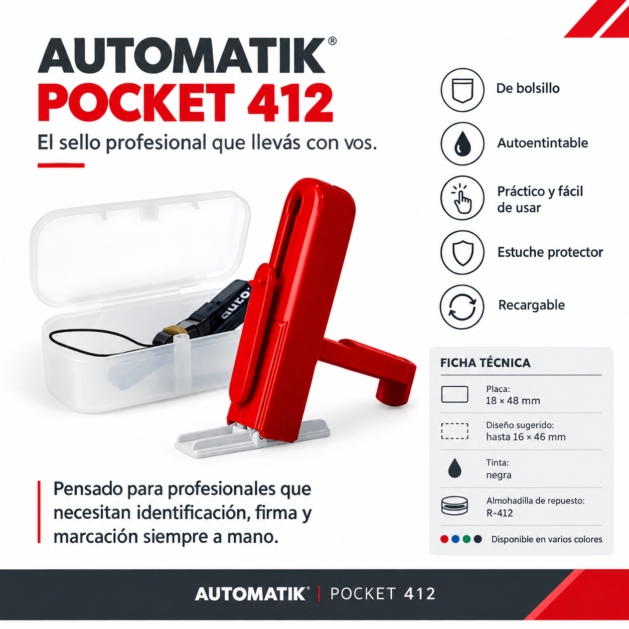 Pocket Automatik 412 (Plástico)